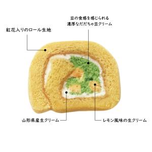 だだちゃ豆 紅花 ロールケーキ お取り寄せ お...の詳細画像1