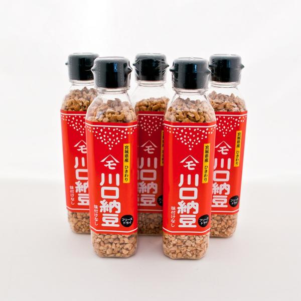 【送料無料】納豆 乾燥 国産大豆 65g×5本 川口納豆 宮城 テレビで紹介！宮城県産大粒大豆　ひき...