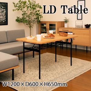 テーブル リビングテーブル 木製 収納棚付き シンプル ダイニングテーブル｜miyaguchi