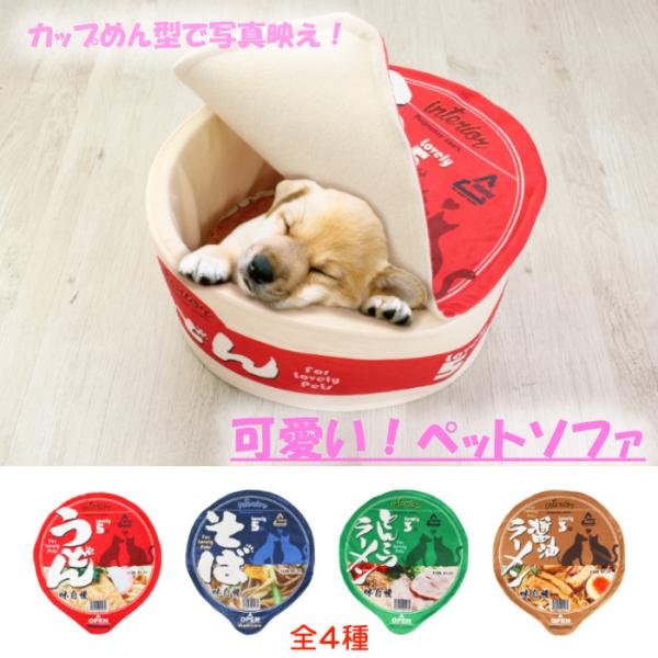 ペットベッド カップ麺 ペットハウス 可愛い 子犬 猫