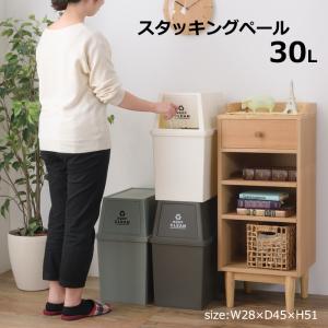 ゴミ箱 おしゃれ ダストボックス スタッキングペール 30L｜miyaguchi