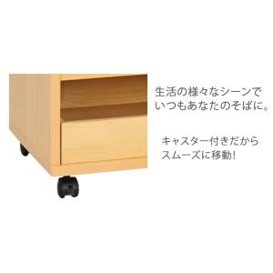 ワゴン キャスター付き サイドテーブル 木製 ...の詳細画像1