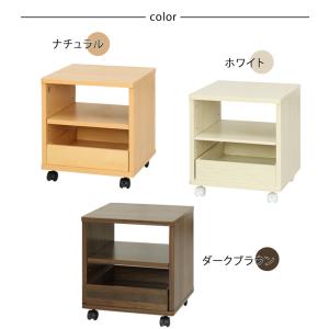 ワゴン キャスター付き サイドテーブル 木製 ...の詳細画像3