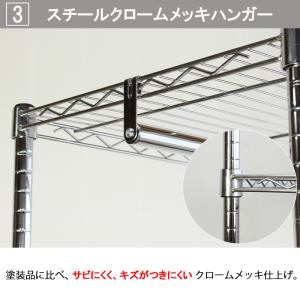 ハンガーラック 頑丈 カバー付き 幅120cm...の詳細画像5