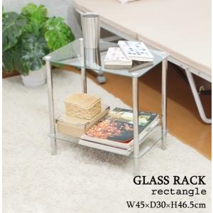 あずま工芸 サイドテーブル ガラステーブル 円形 丸型 ソファサイド 天