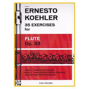 [フルートエチュード] ケーラー 35の練習課題 作品33 第2巻 ※メール便対応:代引不可｜miyaji-onlineshop