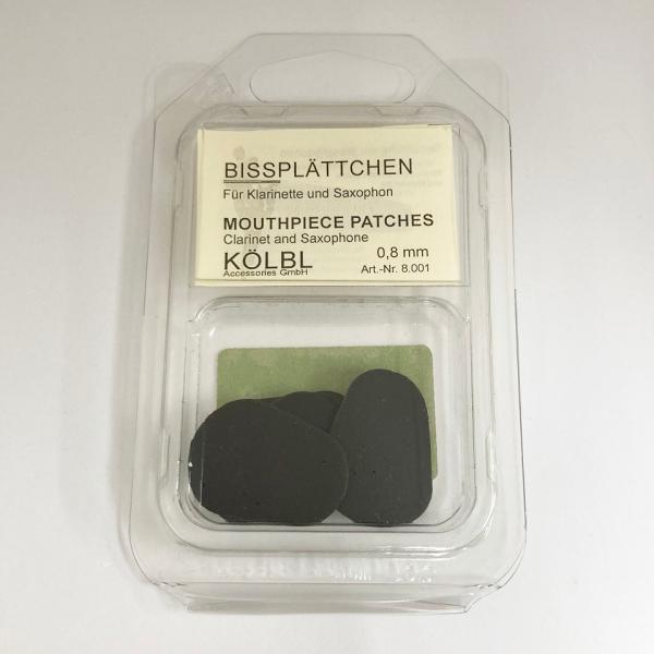 KOLBL ケルブル マウスピースパッチ 0.8mm 黒 B♭クラリネット&amp;サックス用(6枚入り) ...