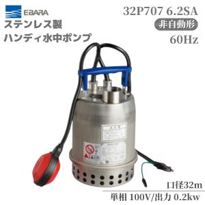 EBARA 水中ポンプ 30L/min 14 m エバラ 水中ポンプ 100V 汚水 ステンレス製 排水ポンプ 50P7176.4S
