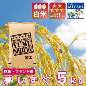 白米夢しずく５ｋｇ 送料無料 産地直送 令和7年産 着日指定可能 精米即日発送 お米 佐賀県産 ５キロ ご飯