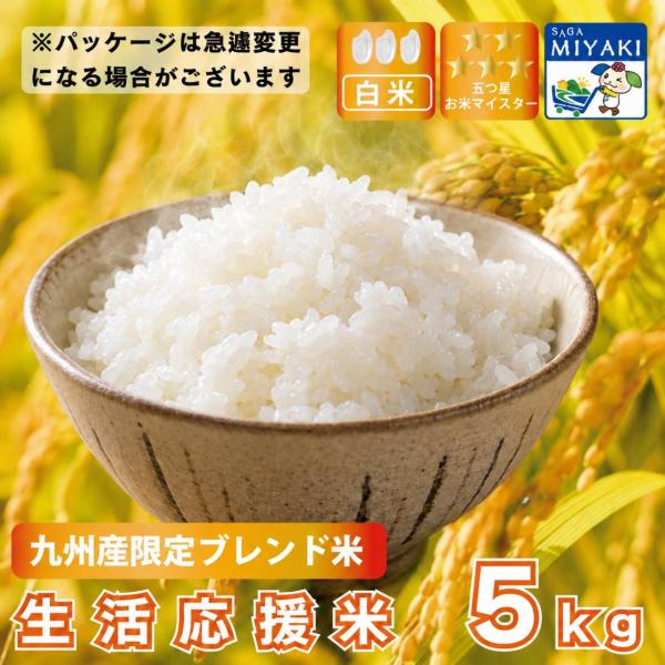 ブレンド米 白米 ５kg 九州産 生活応援米 送料無料