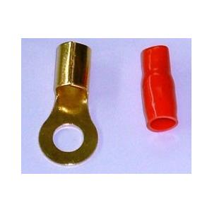 ターミナル ネコポス便可 圧着端子 8〜10Ｇ用 丸端子/丸型端子（＋）プラス用