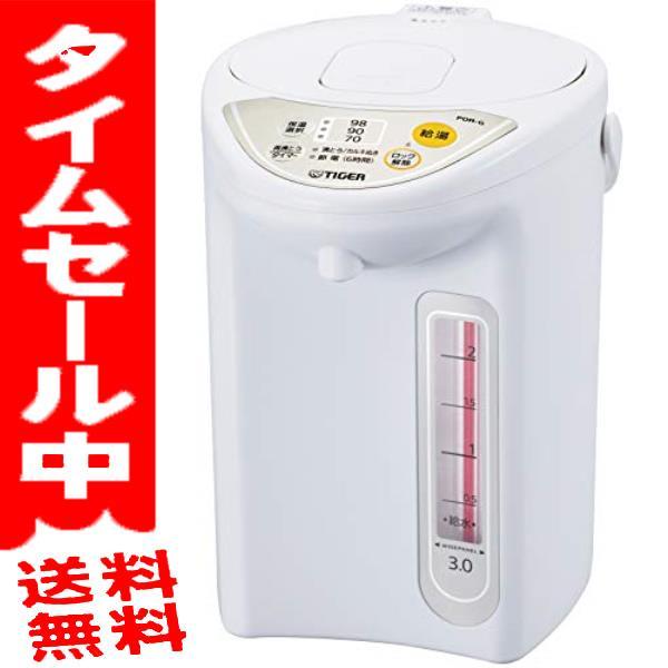 セール3L_電気保温タイプ タイガー魔法瓶(TIGER) マイコン電気ポット 保温機能 節電タイマー...