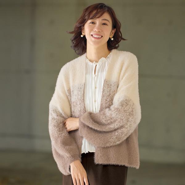 カーディガン レディース おしゃれ 秋冬 ミセス シニア ファッション 40代 50代 60代 70...