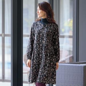 日本製 藍染調 ろうけつ染め調 和柄 レディース ミセス 50代 60代 70代