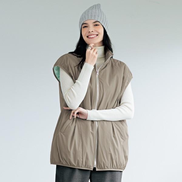 ベスト ジレ レディース おしゃれ 秋冬 春 ミセス シニア ファッション 40代 50代 60代 ...