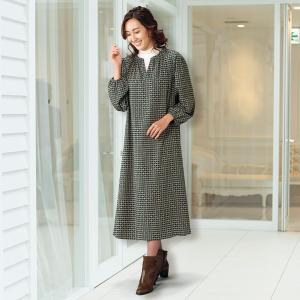 ワンピース レディース 春 クラシカルプリントワンピース 50代 60代 70代 80代 ミセスファッション シニアファッション 婦人 服 京都通販 ミセスのファッション館 通販 Yahoo ショッピング