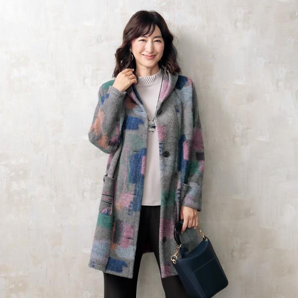 ジャケット アウター レディース おしゃれ 秋冬 ミセス シニア ファッション 50代 60代 70...