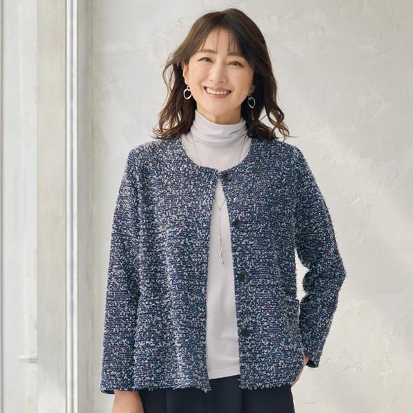 ジャケット アウター レディース おしゃれ 秋冬 ミセス シニア ファッション 40代 50代 60...