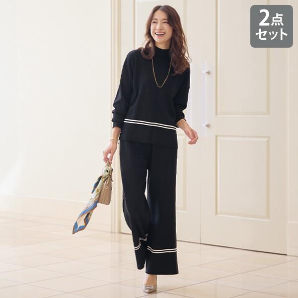 セットアップ レディース おしゃれ 春 秋冬 ミセス シニア ファッション 40代 50代 60代 ...