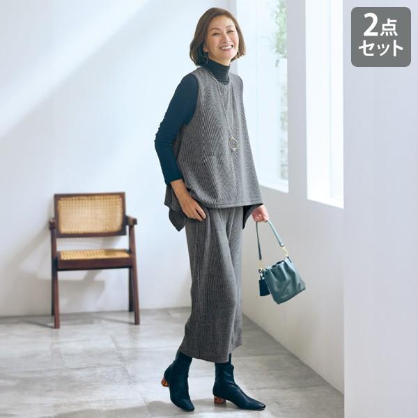 セットアップ レディース おしゃれ 春 秋冬 ミセス シニア ファッション 40代 50代 60代 ...