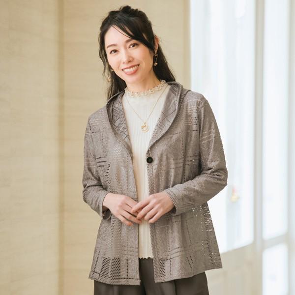 ジャケット アウター レディース おしゃれ 春夏 ミセス シニア ファッション 40代 50代 60...