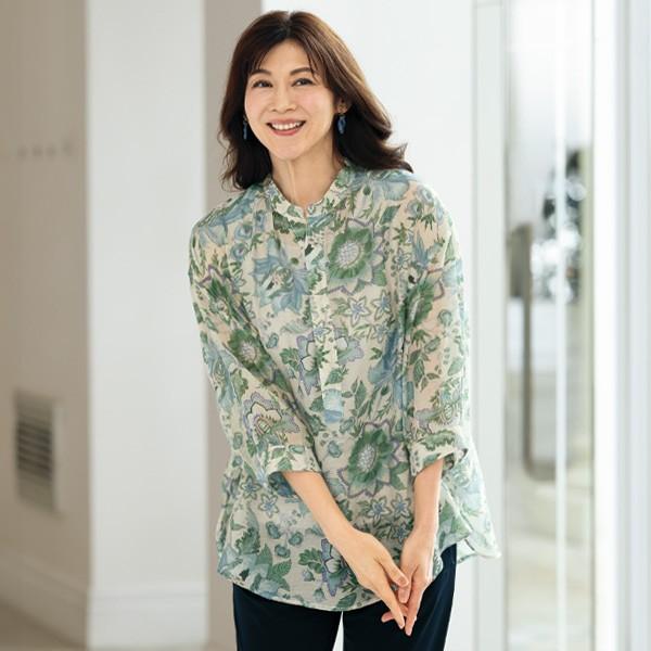 シャツ ブラウス レディース おしゃれ 春夏 ミセス シニア ファッション 40代 50代 60代 ...