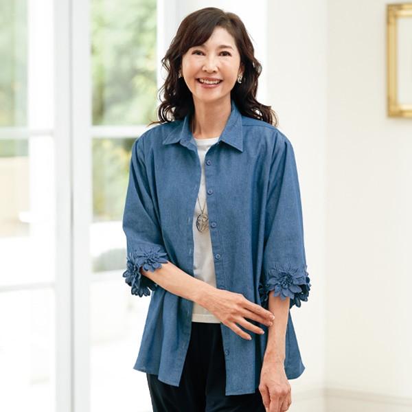 シャツ ブラウス レディース おしゃれ 春夏 ミセス シニア ファッション 40代 50代 60代 ...
