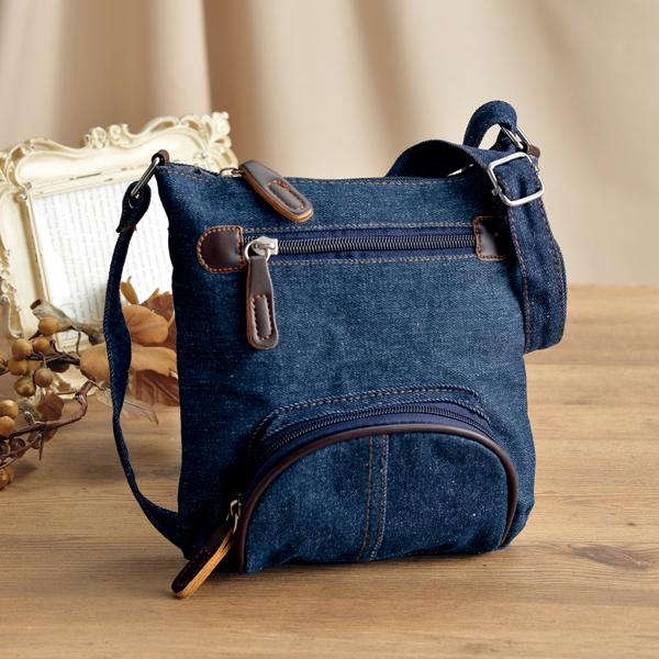 ショルダーバッグ かばん デニム こなれ レディース おしゃれ ミセス シニア ファッション 50代...