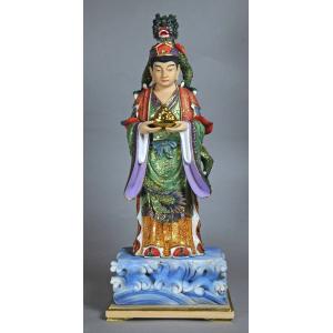 木彫仏像 最上稲荷像 総高21cm つげ材木地仕上 : 有限会社みやこ仏像