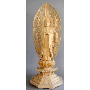 ガネーシャ（聖天、しょうてん）の置物[骨董風古銅色仕上げ]真鍮製