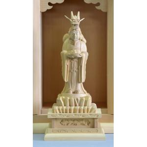 木彫仏像 最上稲荷像 総高21cm つげ材木地仕上 : 有限会社みやこ仏像