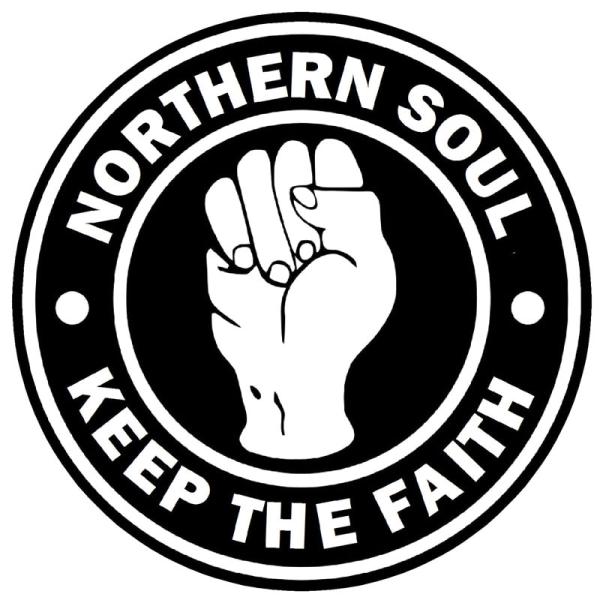 15X15CM KEEP THE FAITH NORTHERNSOUL オリジナリティ ビニールデカ...