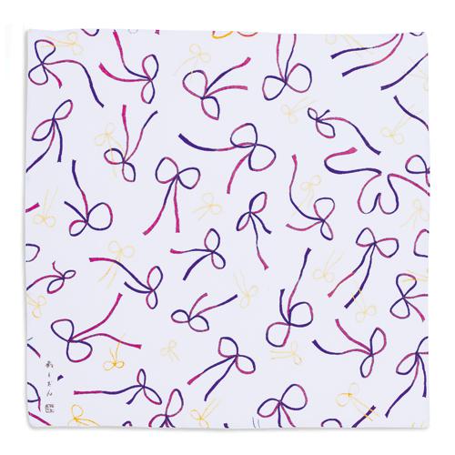 ミニリボン×淡藤色（あわふじいろ）