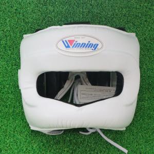 Winning ウィニング ボクシング ヘッドギア ボクシングヘッドギア フルフェイスタイプ ヘッドガード FG-5000 白 ホワイト Mサイズ