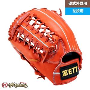 ゼット ZETT 614 外野手用 硬式グローブ 外野用 硬式グローブ グラブ 左投げ 海外 グローブ ピンク｜miyama-baseball
