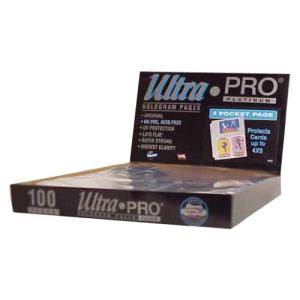 【ウルトラプロ UltraPro 収集用品】 プラチナムページ 3ポケット 4x6 (#246D) 1｜miyamay