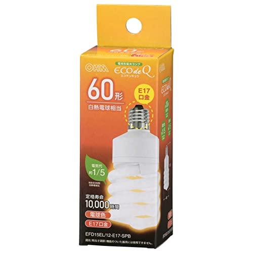 オーム電機 エコ電球(60形相当/810lm/電球色/E17)