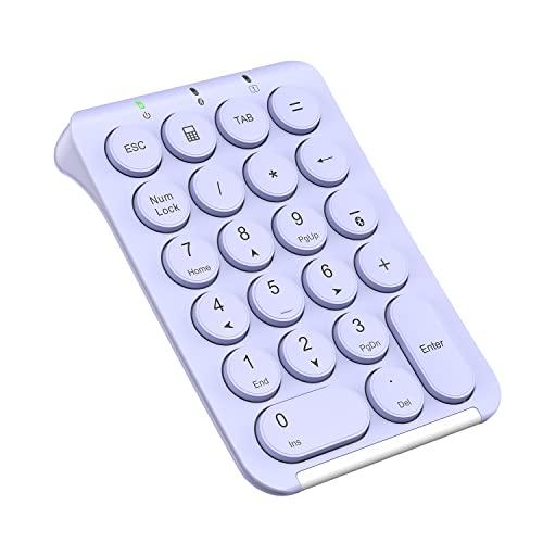 iClever テンキー Bluetooth Tabキー付き 耐久性 薄型 パンタグラフ ラップ デ...