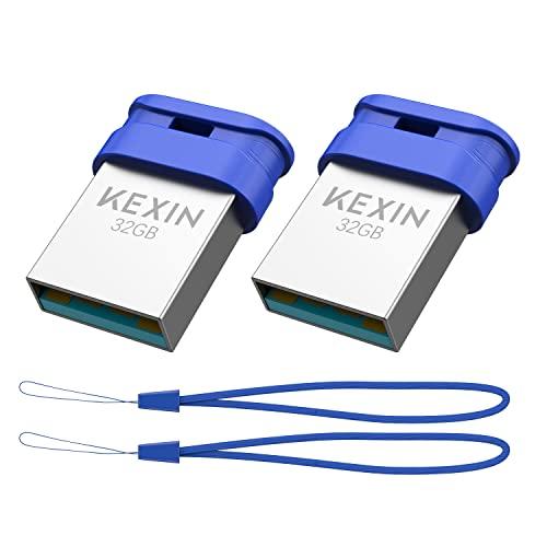 KEXIN USBメモリ 32GB USB3.0 二個セットフラッシュドライブ ?60MB/S US...