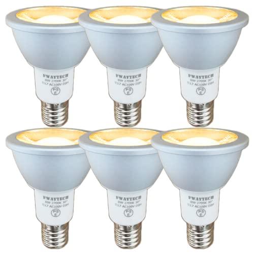 FWAYTECH e17 led スポットライト 6W 中角30度 50W〜60W相当 LEDダクト...