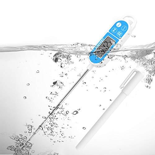 GXSTWU 防水温度計 デジタル 水温計 速読 水洗可 錆防止 最高最低温度記憶 ステ