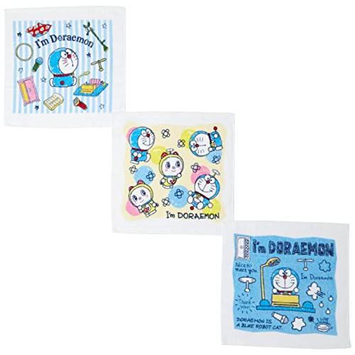 丸眞 おしぼりタオル 3枚組 ケース付き I&apos;m doraemon ドラえもん 30×30cm ドラ