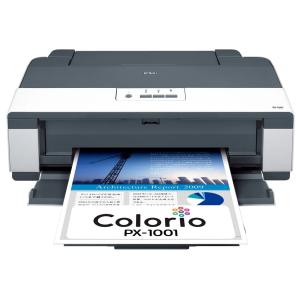 EPSON Colorio インクジェットプリンター PX-1001 A3ノビ対応 CD/DVDレーベルプリント対応 4色顔料インク｜miyanjin9