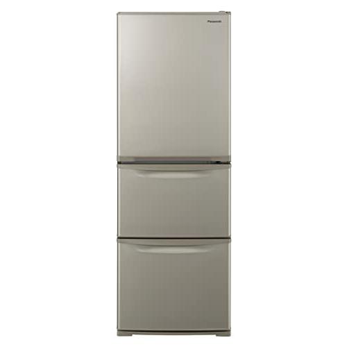 パナソニック 冷蔵庫 幅59cm 335L グレイスゴールド NR-C342C-N 3ドア 右開き ...