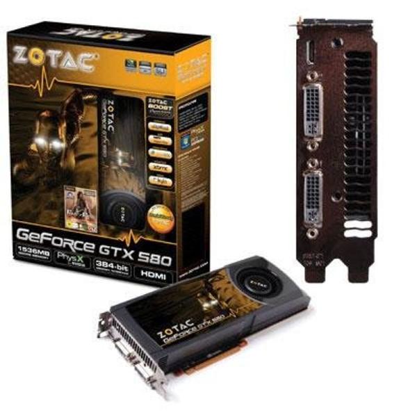 ZOTAC グラフィックボード GeForce GTX580 1536MB DDR5 ZT-5010...