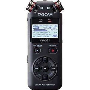 TASCAM(タスカム) DR-05X USB オーディオインターフェース搭載 ステレオ リニアPCMレコーダー ハンディレコーダー USBマイク Youtube ASMR 24/96ハイ｜miyanojin11