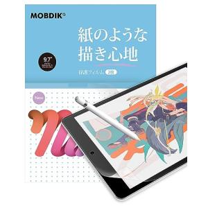 MOBDIK2枚セットiPad 9.7 5/6世代 用 iPad Air2 / Air 2013 / iPad Pro 9.7 用 ペーパーライクフィルム紙のような描き心地反射防止アンチグレアApple｜miyanojin12