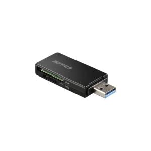 バッファロー BUFFALO USB3.0 microSD/SDカード専用カードリーダー ブラック BSCR27U3BK｜miyanojin12