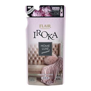フレアフレグランス 柔軟剤 IROKA(イロカ) HomeLuxe(ホームリュクス) パウダリーピオニーの香り 詰め替え 480ml｜miyanojin13