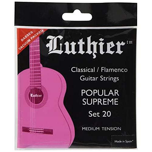 ルシエール（Luthier） クラシック／フラメンコギター弦 LU-20 赤セット （ミディアム）